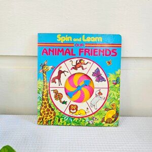 3/$35🌼 Vintage 1970s Spin and Learn: Our Animal Friends Board Book